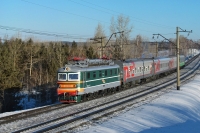 ЧС2-К-654 с поездом Новосибирск - Барнаул